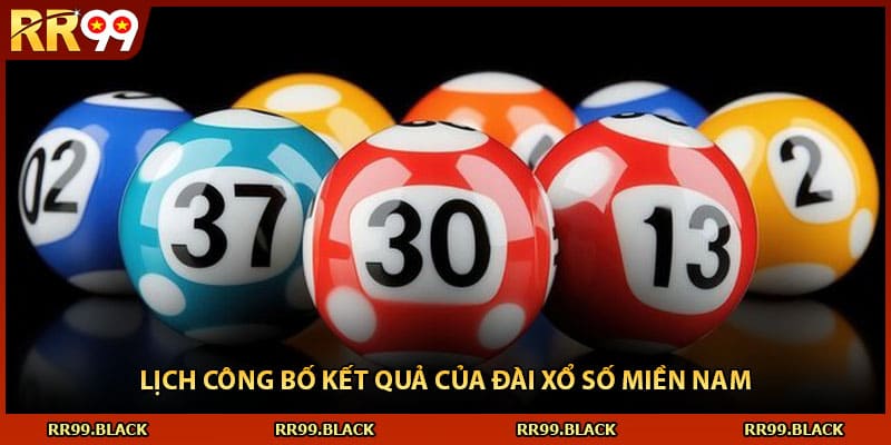 Lịch công bố kết quả của đài xổ số miền Nam
